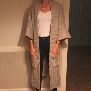 Wildfox chunky taupe cardigan